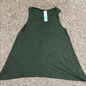Green Sleeveless Women's Top